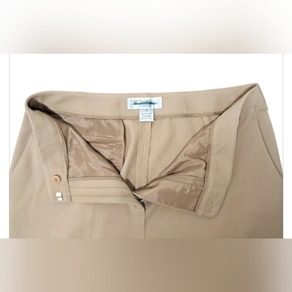 Brooks Brothers Stretch Fine Twill Wide-Leg Trouser Pants Size 8 - Picture 5 of 11